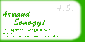 armand somogyi business card